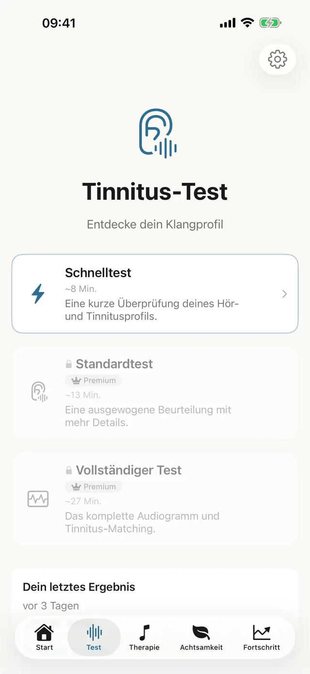Tinnitus Haven Hörtest
